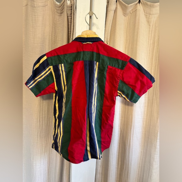 Vintage Tommy Hilfiger Boys Striped Shirt- 7 - Picture 6 of 8